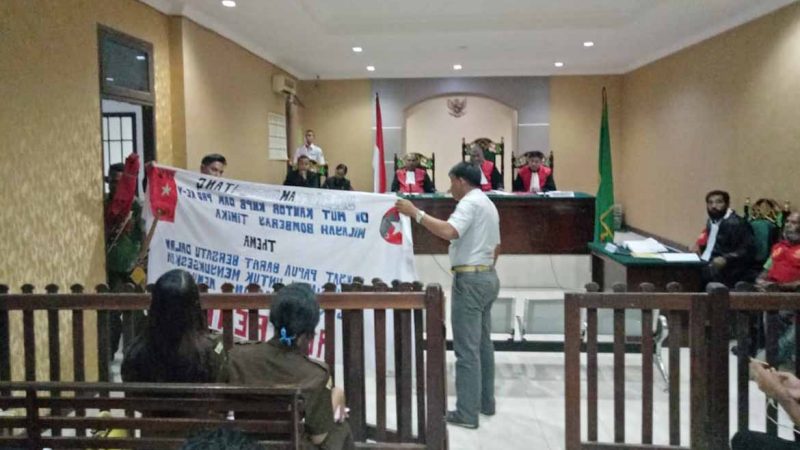 Tiga Perwira Polres Mimika Saksi Sidang Aktivis KNPB