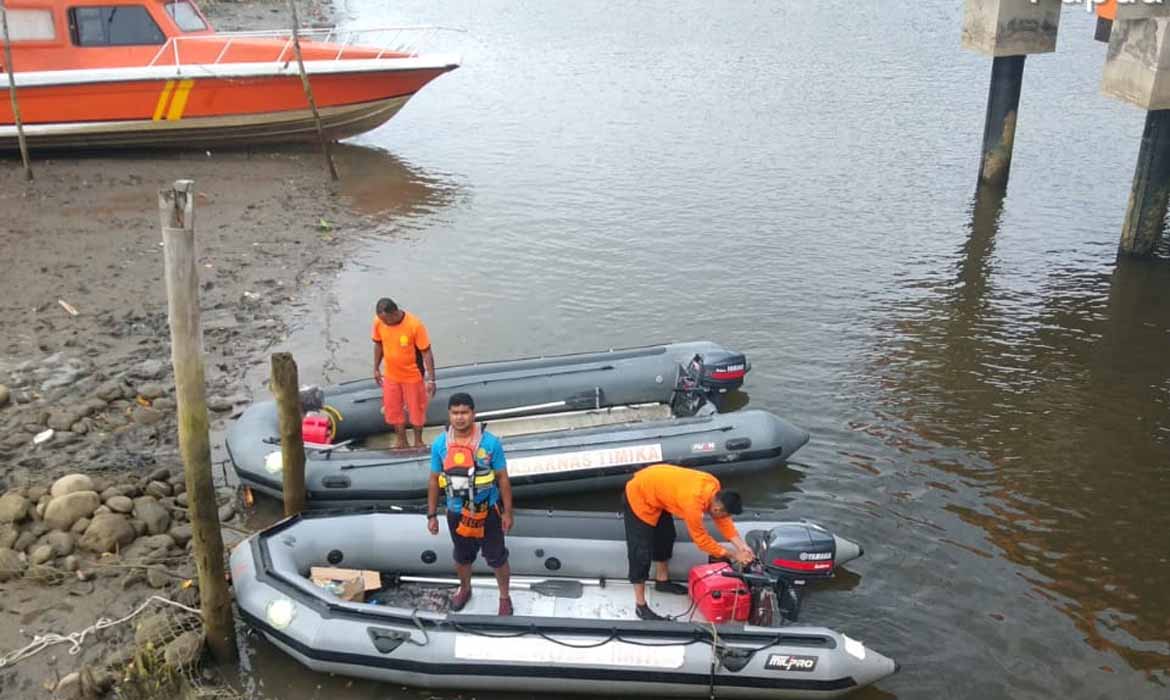 SAR Timika Cari Korban Tenggelam di Sungai Pomako