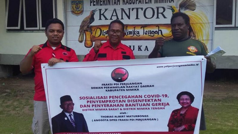 Anggota DPRD Mimika, Thobias Maturbongs Gelar Sosialisasi Pencegahan Covid-19 di Pesisir