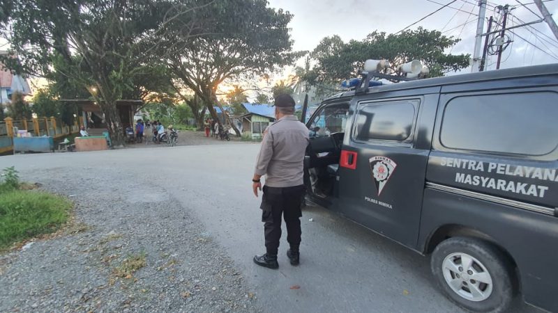 Secara Kontinyu Sat Bimas Polres Mimika Imbau Warga Bahaya Covid-19