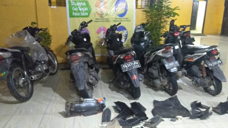 Polsek Miru Gerebek Penampungan Hasil Curian, Amankan 5 Unit Sepeda Motor