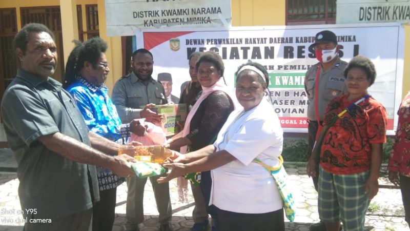 Anggota DPRD Mimika Dapil IV Gelar Reses Di Kwamki Narama