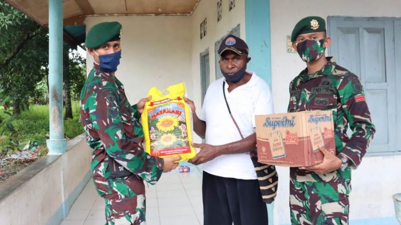 Yonif 754/ENK Gelar Baksos, Tercipta Kemanunggalan TNI Dengan Rakyat