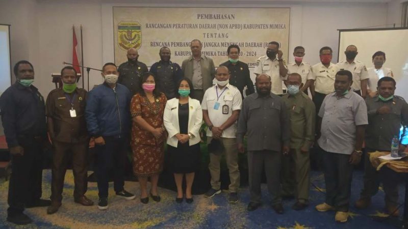 Bapemperda DPRD Mimika, Gelar Rapat Pra Pembahasan Raperda RPJMD 2020-2024