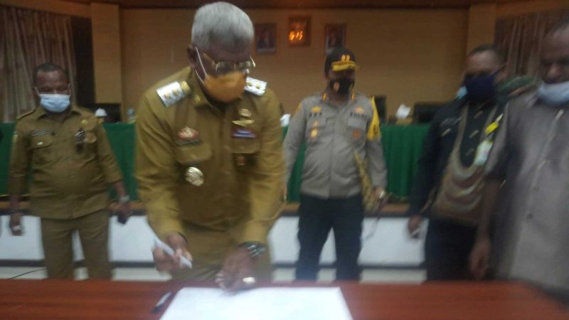 Tandatangani Kesepatan Bersama, Warga Tiga Kampung Segera Dipulangkan
