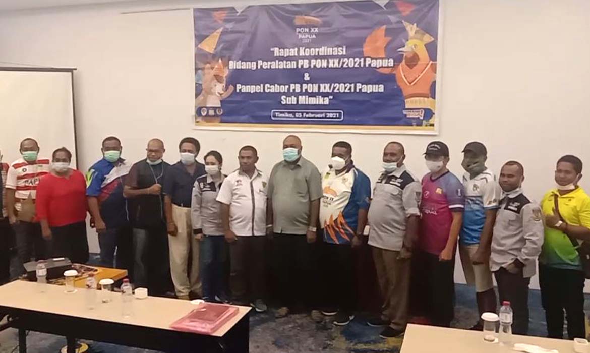 Peralatan Perlengkapan 12 Panpel Disiplin Cabor di Mimika Siap Masuki Pelelangan