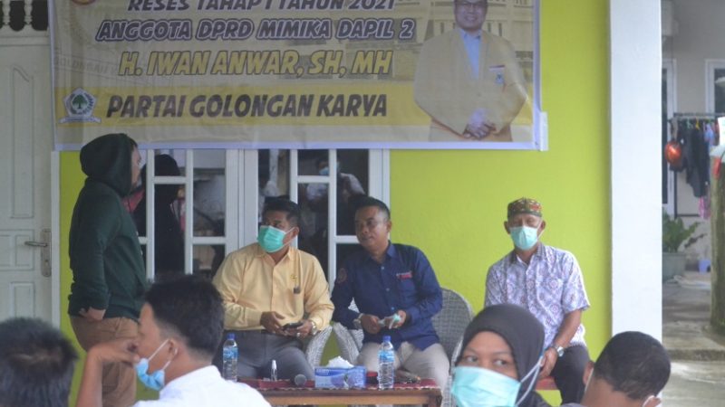 Reses Di Kelurahan Wanagon, H. Iwan Anwar Janji Aspirasi Warga Akan Diperjuangkan