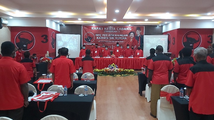 DPC PDI P Mimika Gelar Rakercab I