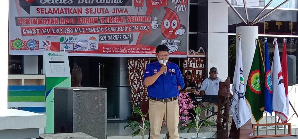 PC FSP KEP SPSI Mimika Tolak Omnibuslaw