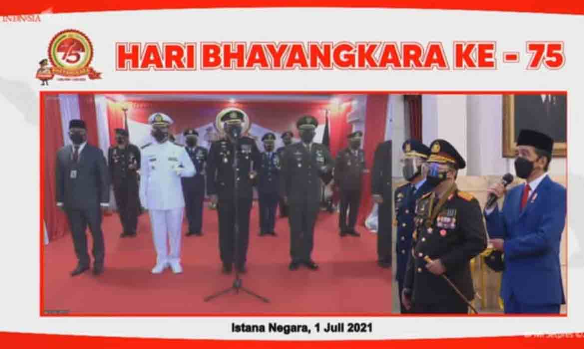 Kapolres Laporkan Situasi Kamtibmas Mimika Kepada Presiden Secara Virtual