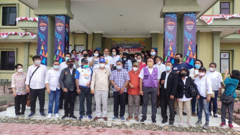 Dukung Suksesnya PON XX, Jemaat Gereja Bhetel Ibadah Bersama di Sekretariat Sub PB PON Mimika