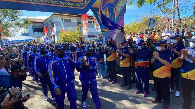 Kirab Api PON Dilepas dari Sorong ke Lima Wilayah Adat di Papua