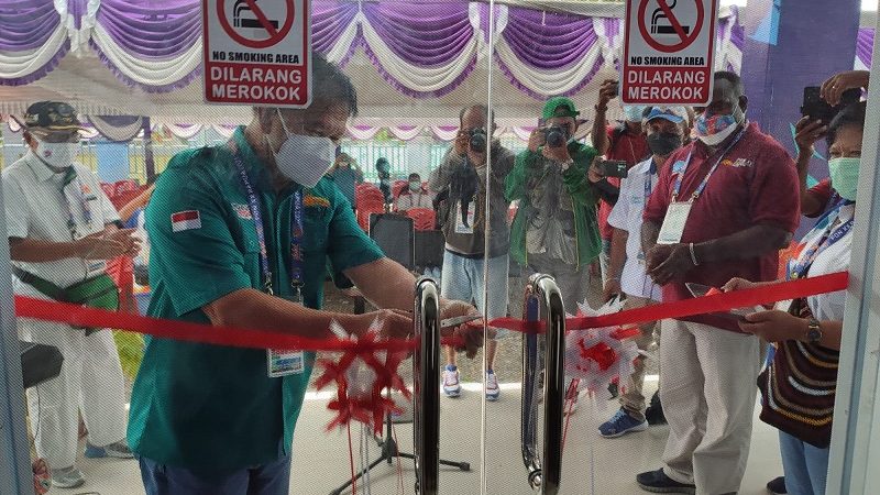 Media Center Humas PPM PON XX Klaster Mimika Diresmikan