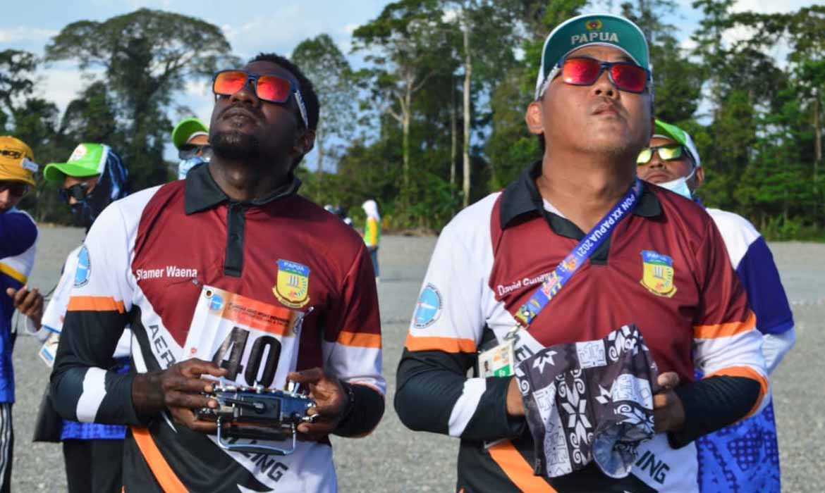 Sefnat Marian Sumbang Emas Untuk Papua di Cabor Aeromodelling Kelas F3J INA