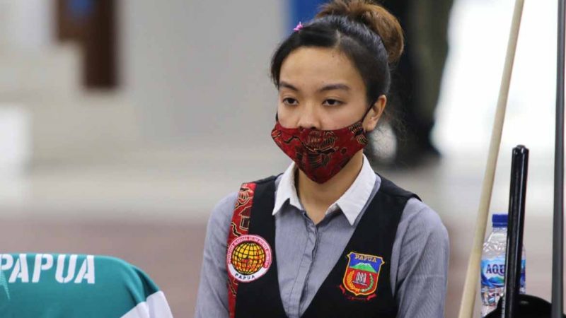 Sudah Rebut Satu, Silviana Bertekad Sapu Bersih Emas Biliar PON Papua