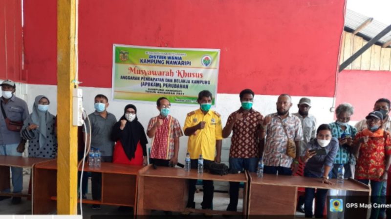 Kampung Nawaripi Gelar Musyawarah Khusus APBKAM Perubahan