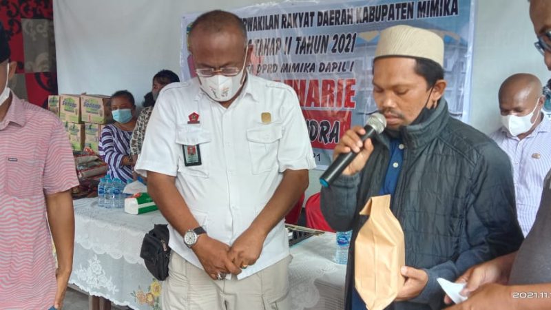 Keluarga Tanzil Azhari Ikut Bersedekah Bangun Masjid Syaikhona Kholil Mimika