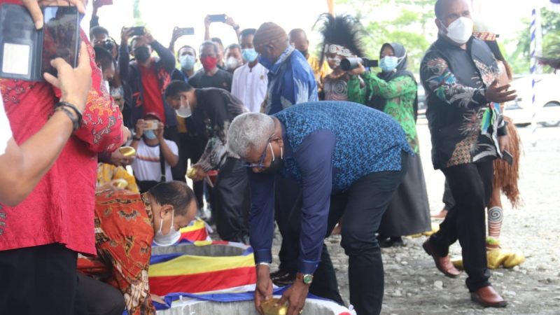 Peletakan Batu Pertama Pembangunan Wihara Bodhi Mandala Mimika