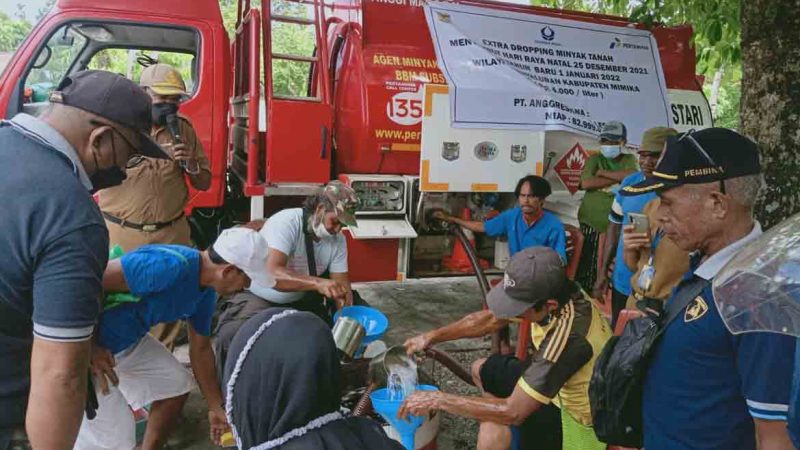 Jaga Stabilitas Minyak Tanah Jelang Nataru, Pertamina Gelar Operasi Pasar di Timika