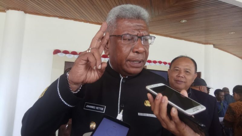 Respon Bencana di Distrik Amar, Wabup : Kerjasama Dinsos dan Kemensos Bantu Beras 3 Ton