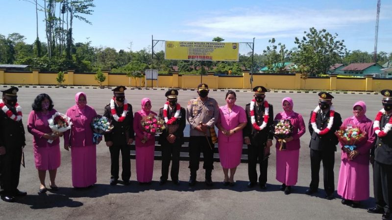 Polres Mimika Gelar Acara Wisudawan Purnabhakti Anggota Polri