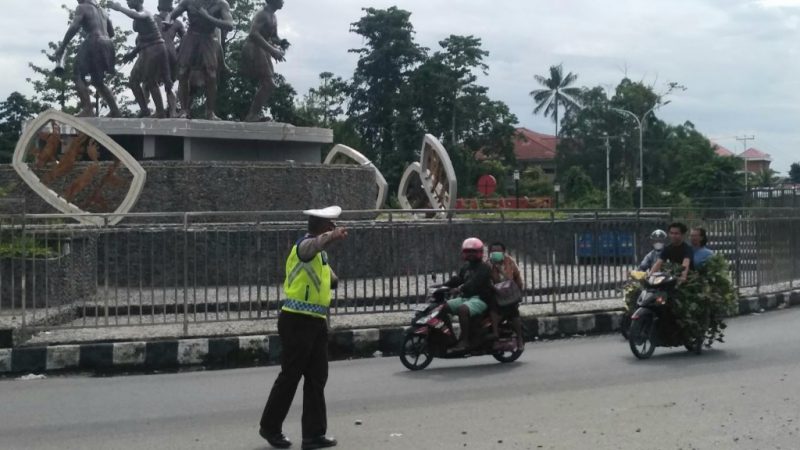 Polres Mimika Gelar Operasi, Ratusan Kendaraan Terjaring