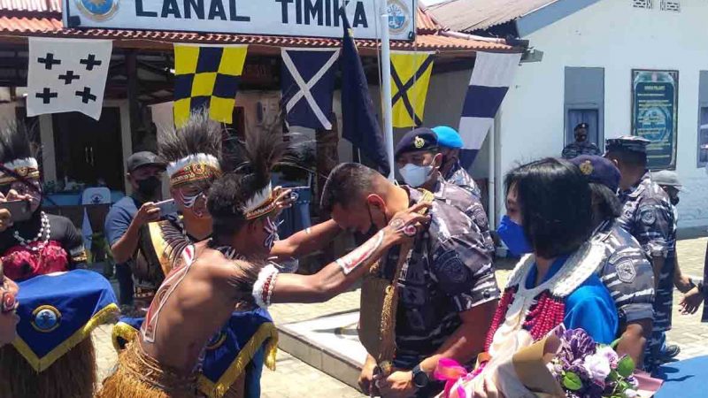 Danlantamal XI Merauke Kunjungi Lanal Timika