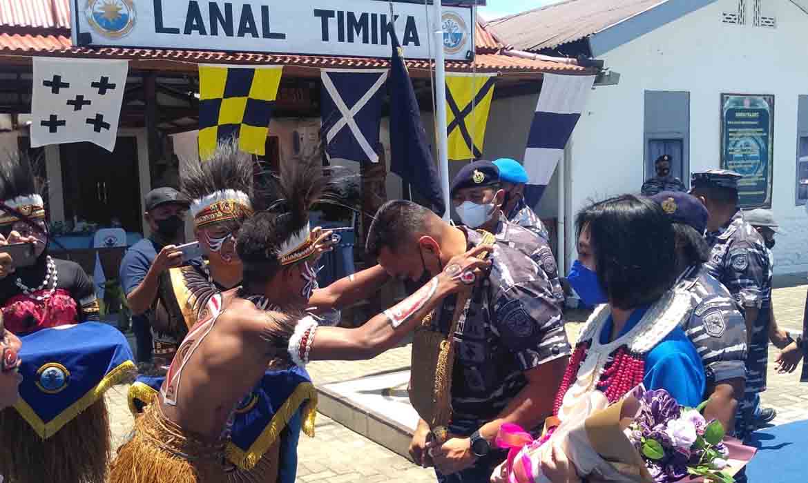 Danlantamal XI Merauke Kunjungi Lanal Timika