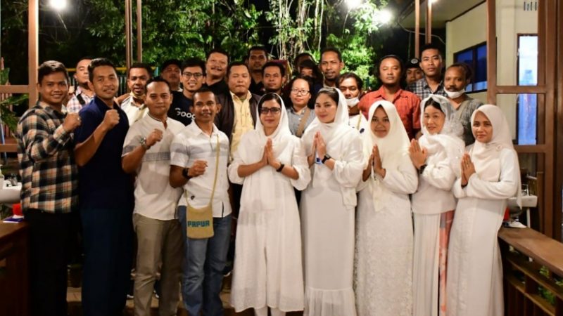 Danlanal Timika Silaturahmi Dengan Insan Pers Mimika