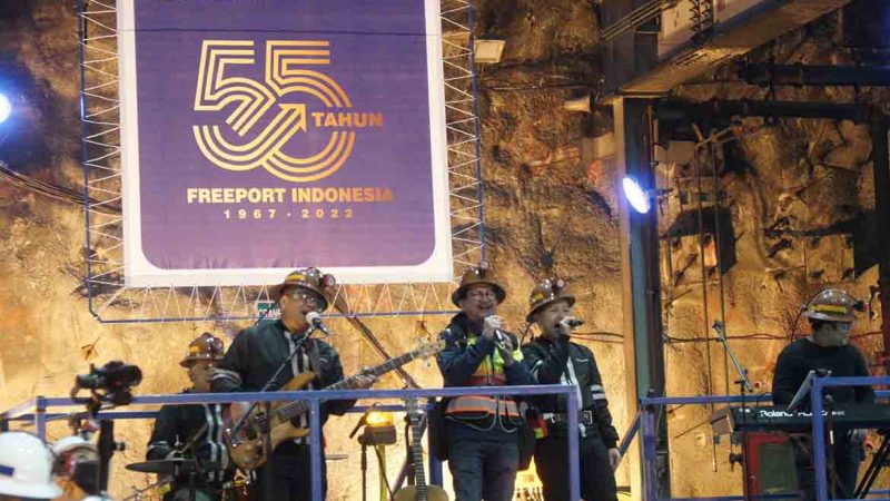 PTFI Raih Rekor MURI Pertunjukan Musik Terdalam 1.220 Meter Dibawah Permukaan Tanah