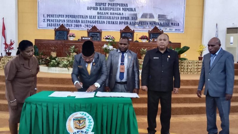 Penetapan AKD dan Penambahan 2 Fraksi DPRD Mimika Harus Penuh Semangat dan Inovasi