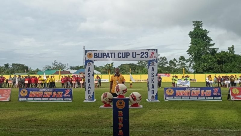 Dibuka Ketua DPRD, Sepakbola Piala Bupati Mimika U-23 Dan Galanita Resmi Bergulir