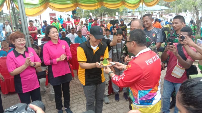 Halaman Rujab Bupati Mappi Jadi Tempat Acara Peringatan HUT Bhayangkara Ke 76