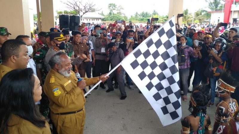 Karnaval HUT RI ke 77 di Mimika Berlangsung Meriah