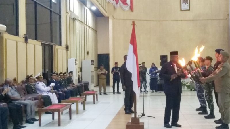Upacara Taptu Digelar Secara Sederhana Dipimpin Wabup John Rettob