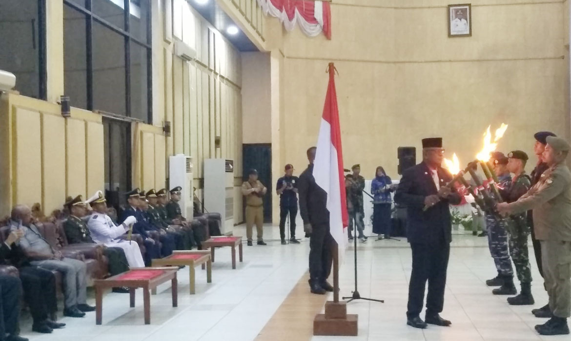 Upacara Taptu Digelar Secara Sederhana Dipimpin Wabup John Rettob