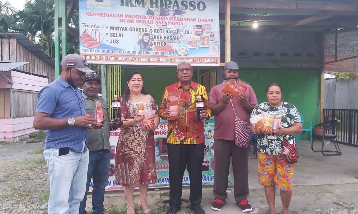 Produk Olahan Buah Merah Wakili Mimika di Expo BBI Jayapura, Wabup Bangga OAP Bisa Kembangkan Komoditas Pangan Lokal