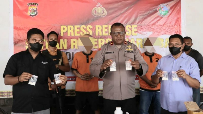 Satuan Narkoba Polres Jayapura Gagalkan Peredaran 1070 Butir Pil Koplo