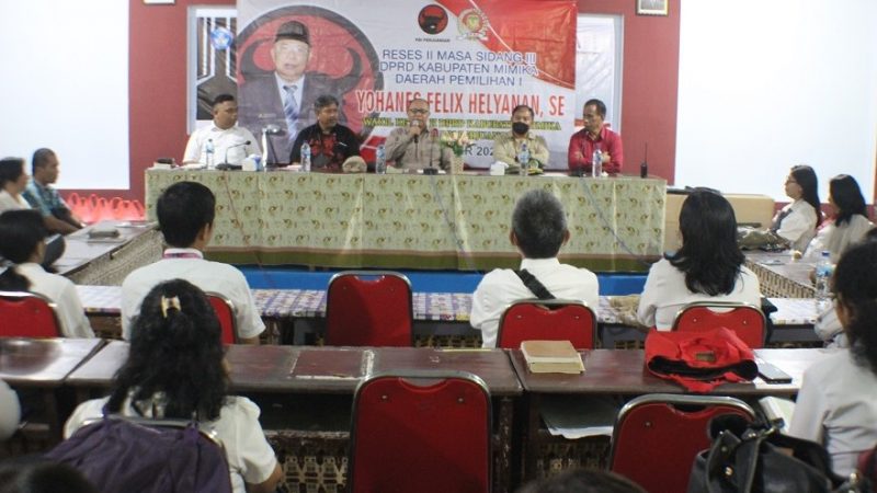 Reses di Yayasan Adventist Timika, Politisi PDIP Menerima Sejumlah Usulan Dari Guru