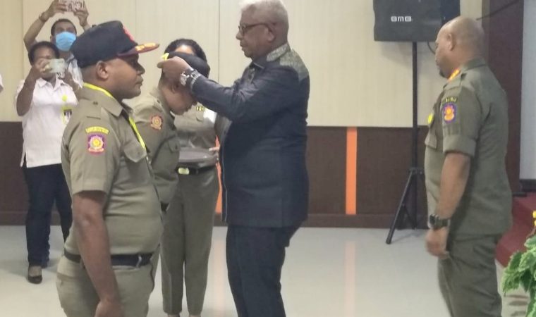 50 Anggota Satpol PP Kabupaten Mimika Ikut Diklat Dasar
