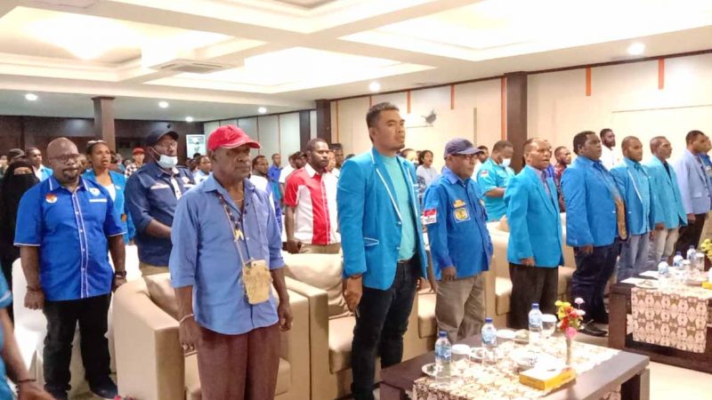 Dibuka Sekum KNPI Papua, Rapimpurda KNPI Mimika Dihadiri 18 Pengurus Distrik dan OKP/OK