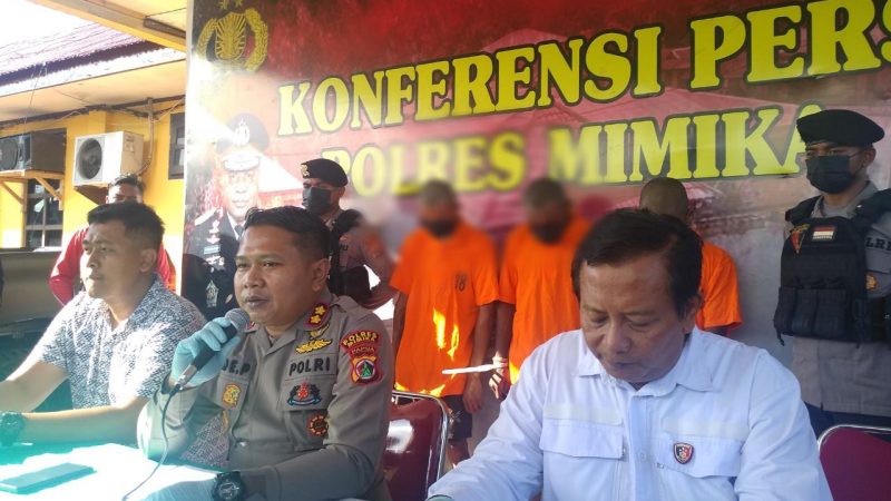 3 Pelaku Curanmor di Timika Berhasil Ditangkap, Polisi Amankan 9 Unit Motor