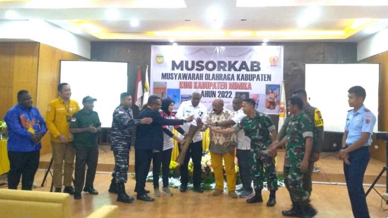 Buka Musorkab, Plt Bupati Beri Apresiasi Kerja Keras KONI Membangun Olahraga di Mimika