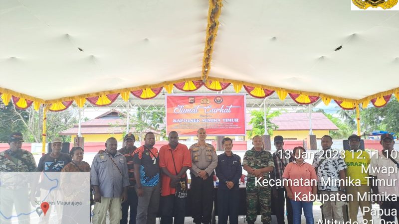 Dengar dan Serap Aspirasi Warga, Kapolsek Miktim Gelar Kegiatan Jumat Curhat