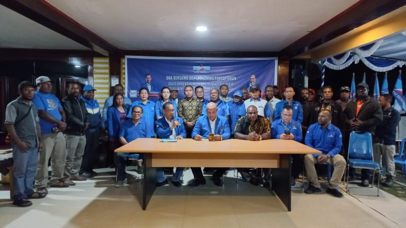 Partai Demokrat Mimika Launching Pembukaan Pendaftaran Bacaleg