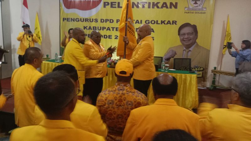 Pengurus DPD Golkar Mimika Dikukuhkan Oleh Ketua DPD Golkar Papua Tengah