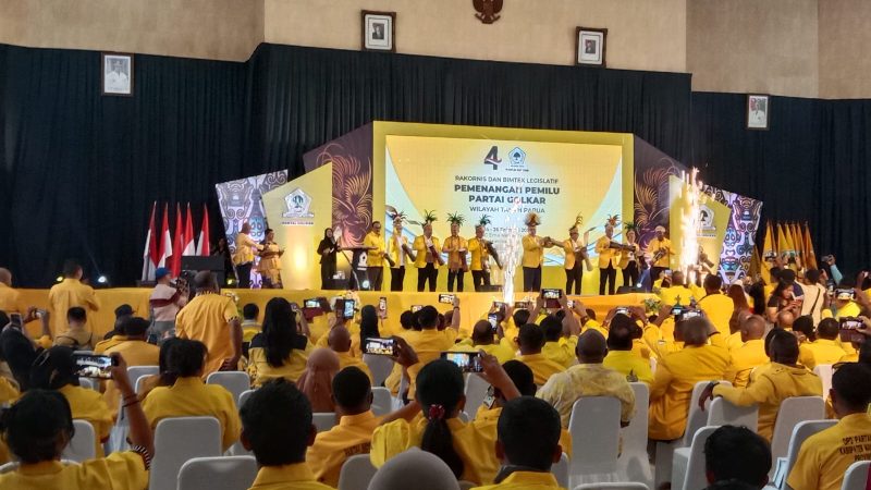 Airlangga Hartarto Membuka Rakornis – Bimtek Legislatif Pemenangan Partai Golkar Se Tanah Papua dan Pelantikan 4 Pengurus DPD Golkar DOB