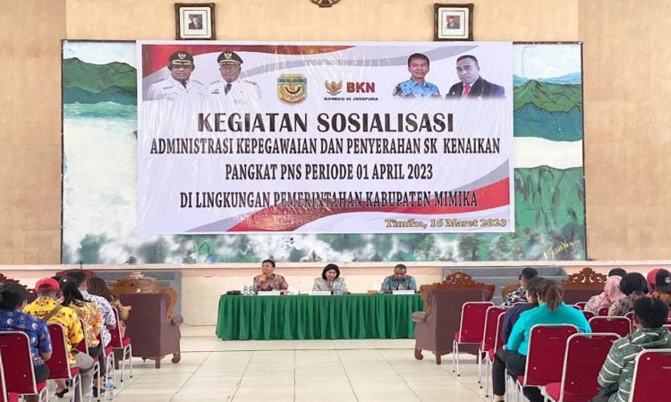 BKPSDM Mimika Gelar Sosialisasi Administrasi Kepegawaian
