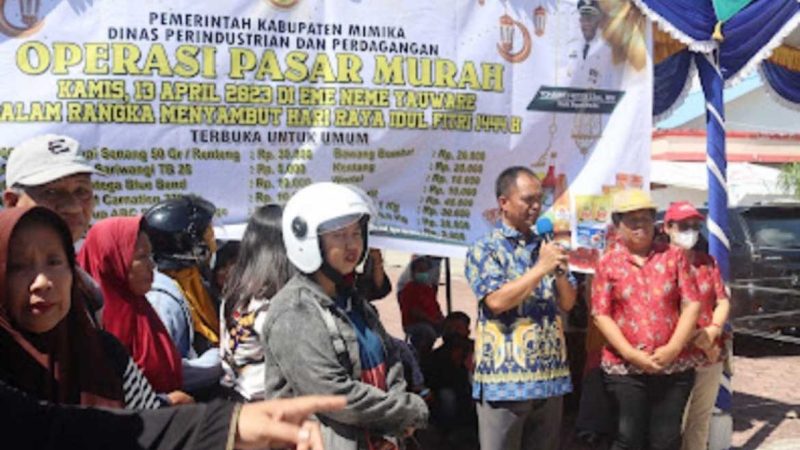 Disperindag Mimika Gelar Pasar Murah Ketiga Jelang Lebaran
