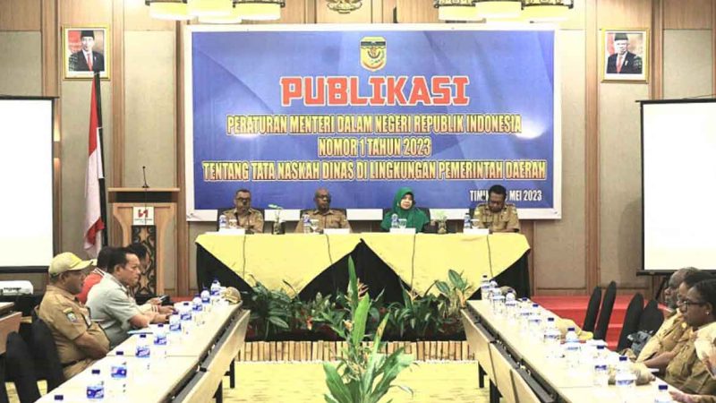 Bagian Hukum Gelar Publikasi Permendagri Nomor 1 Tahun 2023